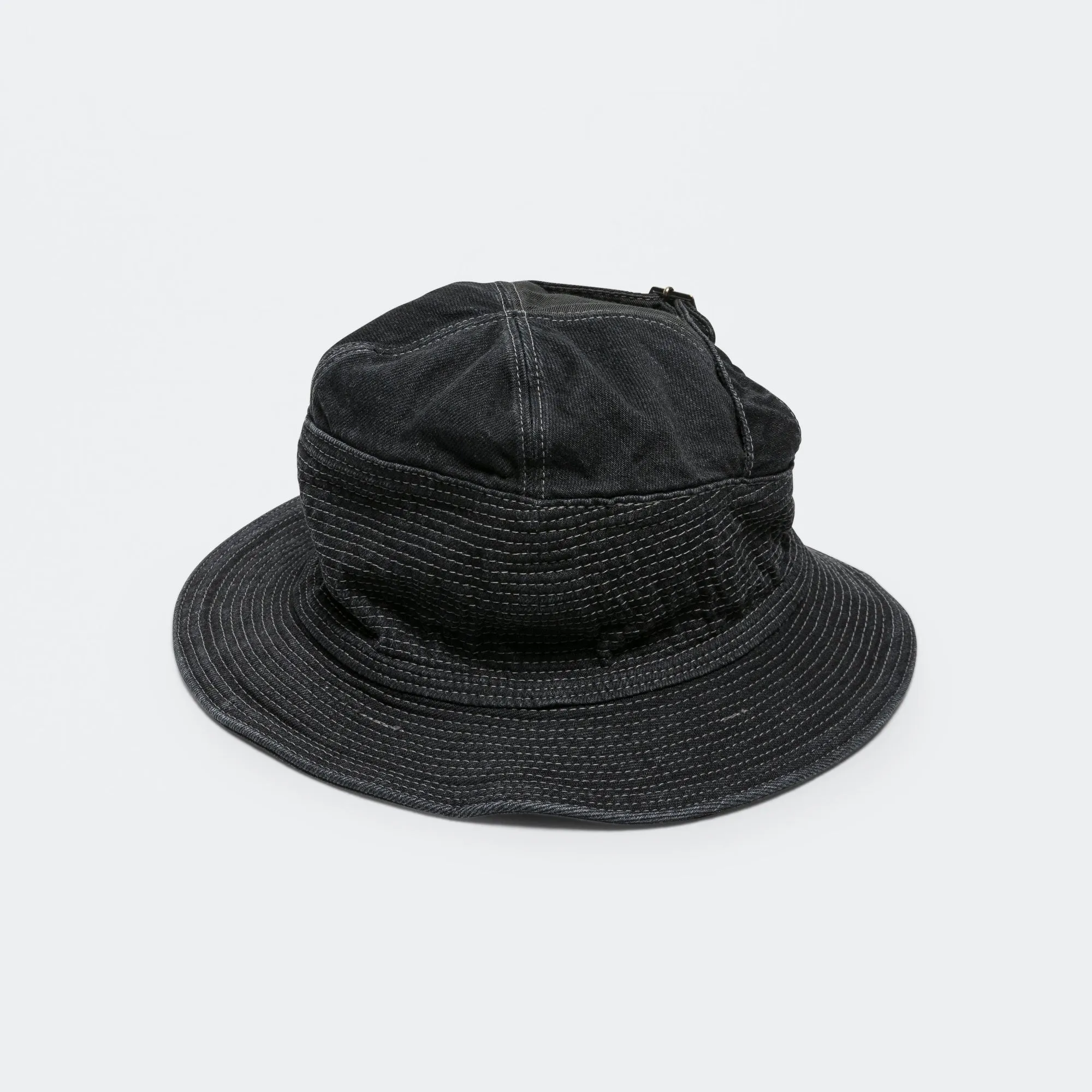11.5ozBLK×BLK Denim THE OLD MAN AND THE SEA Hat - Black