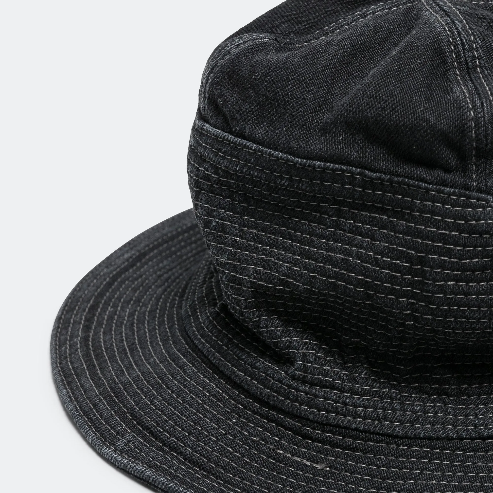 11.5ozBLK×BLK Denim THE OLD MAN AND THE SEA Hat - Black