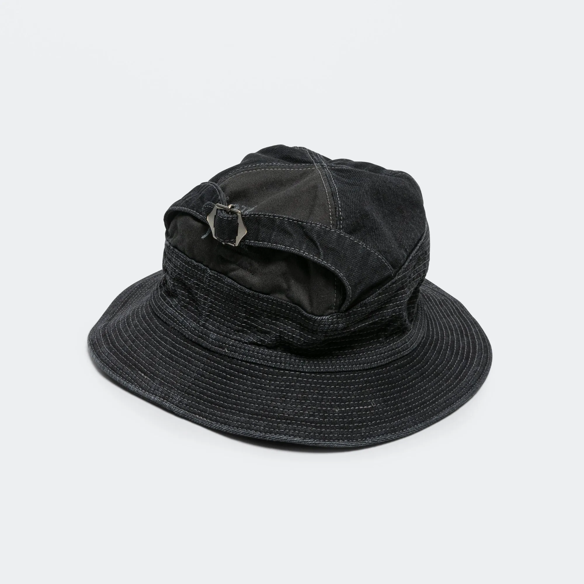 11.5ozBLK×BLK Denim THE OLD MAN AND THE SEA Hat - Black