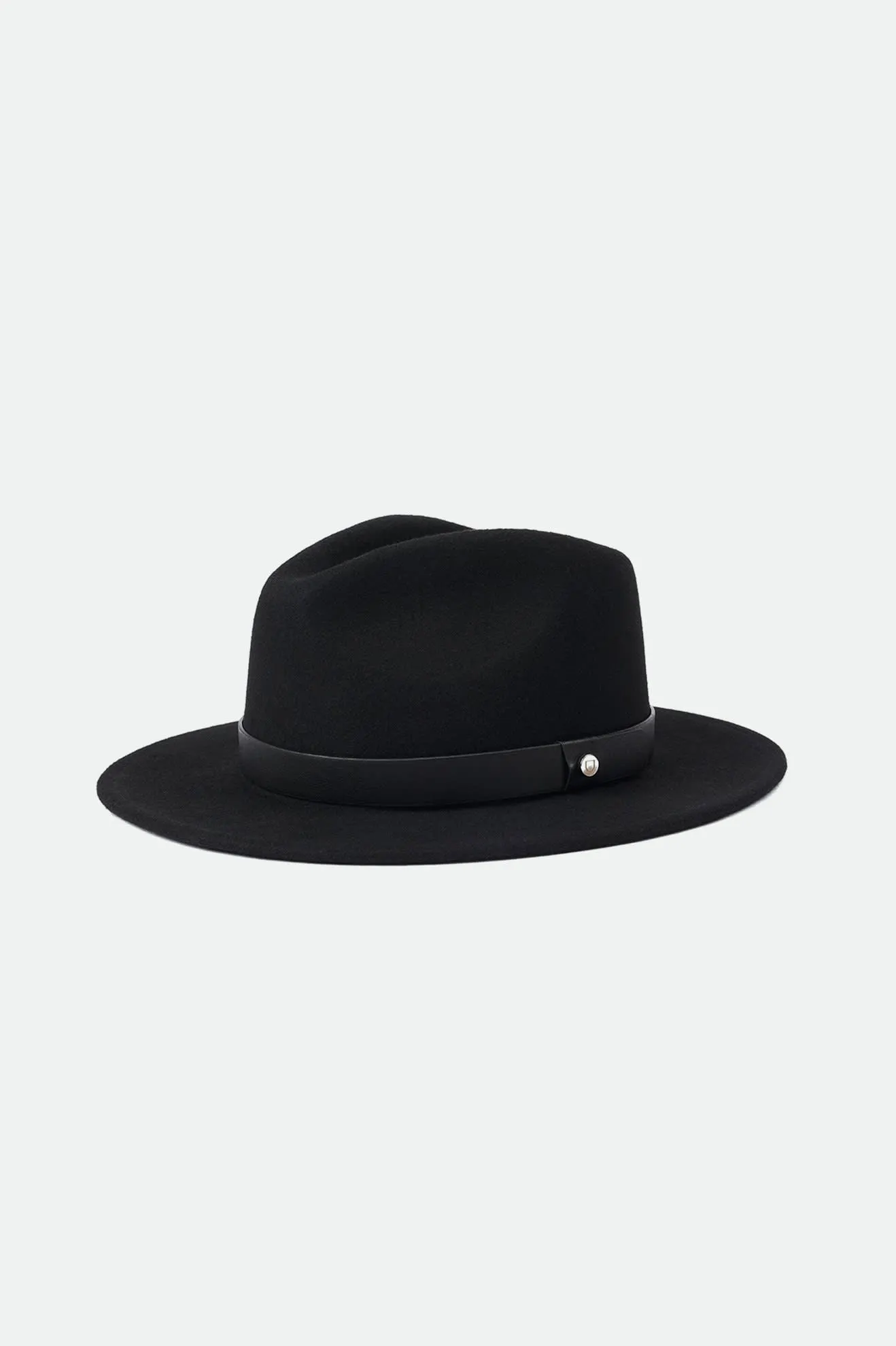 Adjustable Leather Hat Band - Black