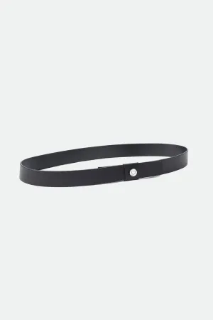 Adjustable Leather Hat Band - Black