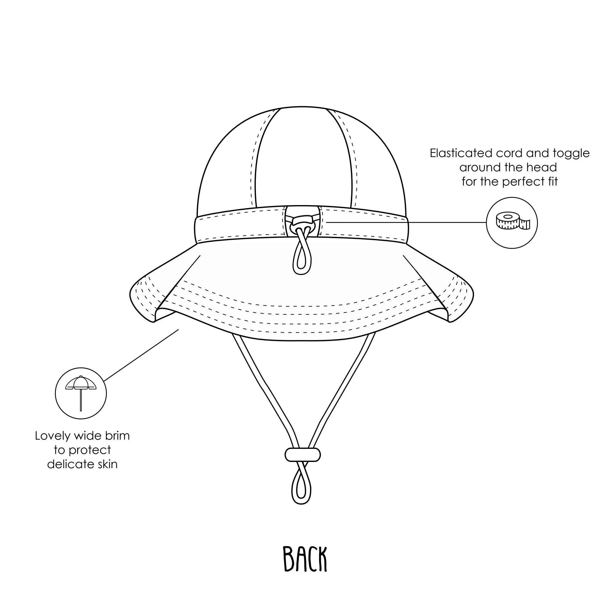 Amalfi Wide Brim Sunhat