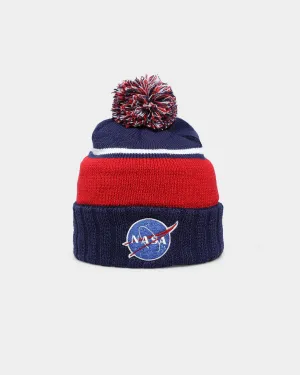 American Needle NASA Pillowline Beanie Navy/Ivory/Red