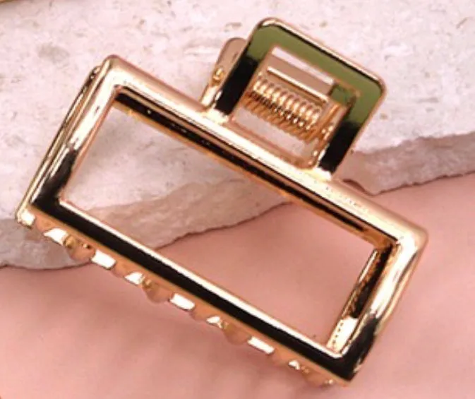 Assorted Mini Gold Hair Clips