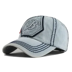 B Calligraphy Embroidered Snapback Baseball Cap