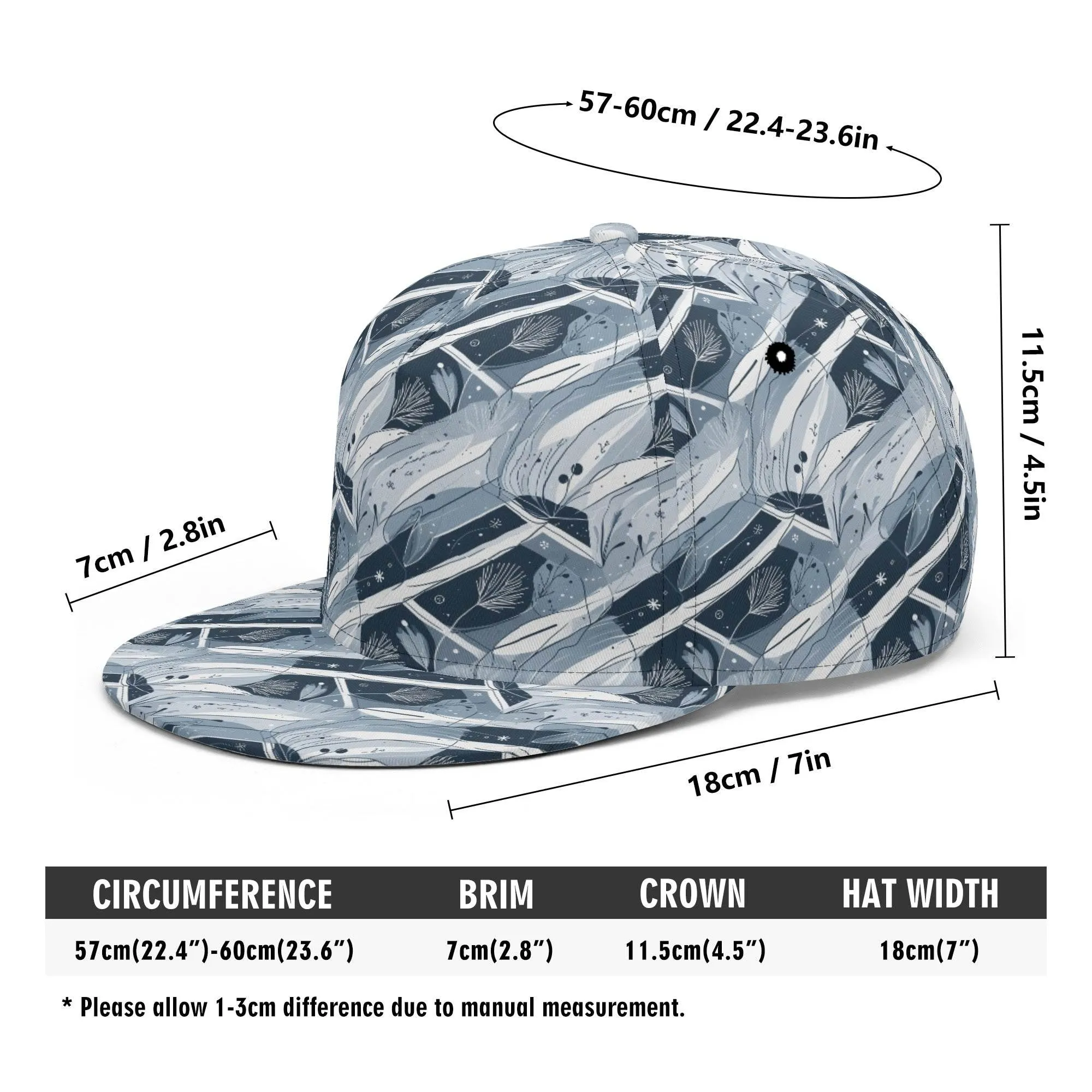 Blue Wind Unisex Classic Snapbacks