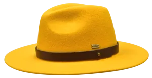 Bruno Capelo Uptown Mustard/Brown Fedora Hat