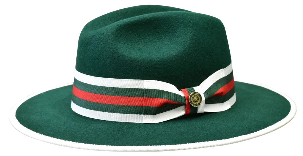 Bruno Capelo Wesley Green Multi Fedora Hat