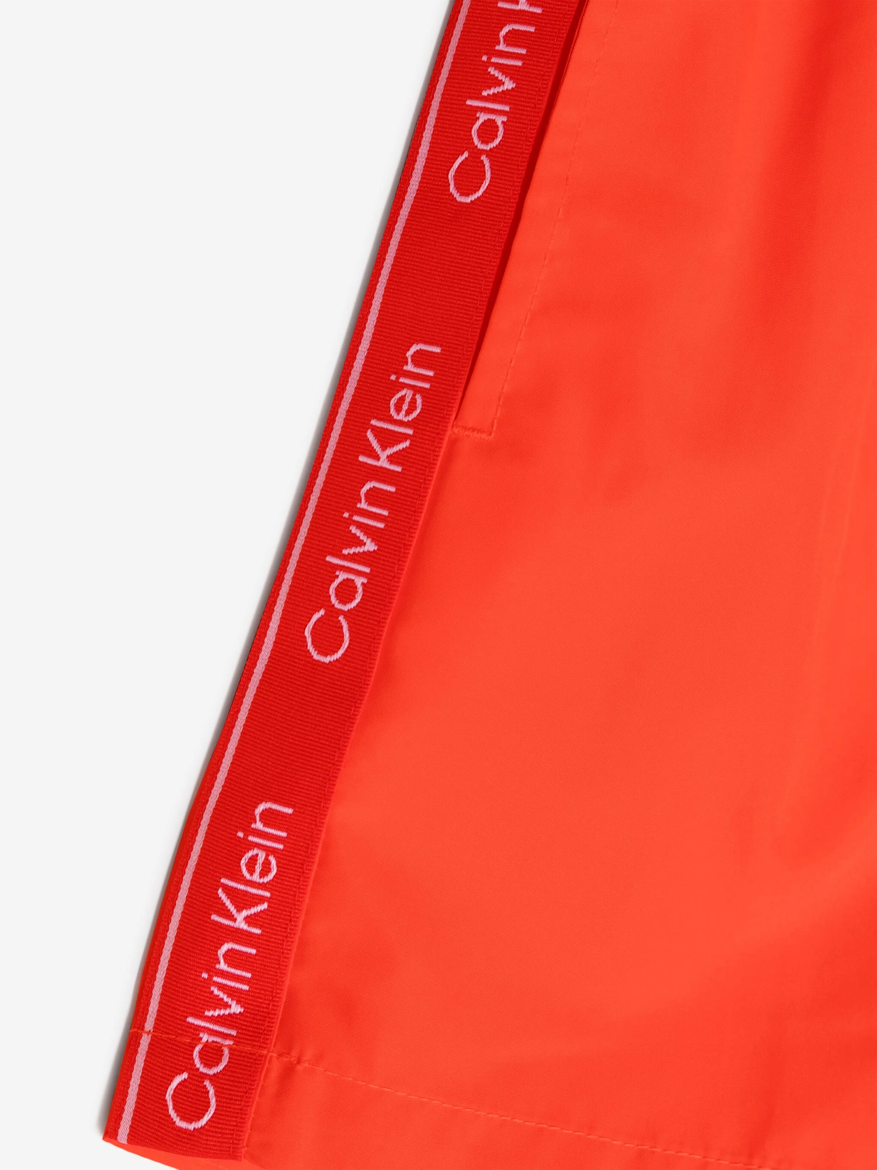 Calvin Klein Boys Drawstring Swim Shorts in Red