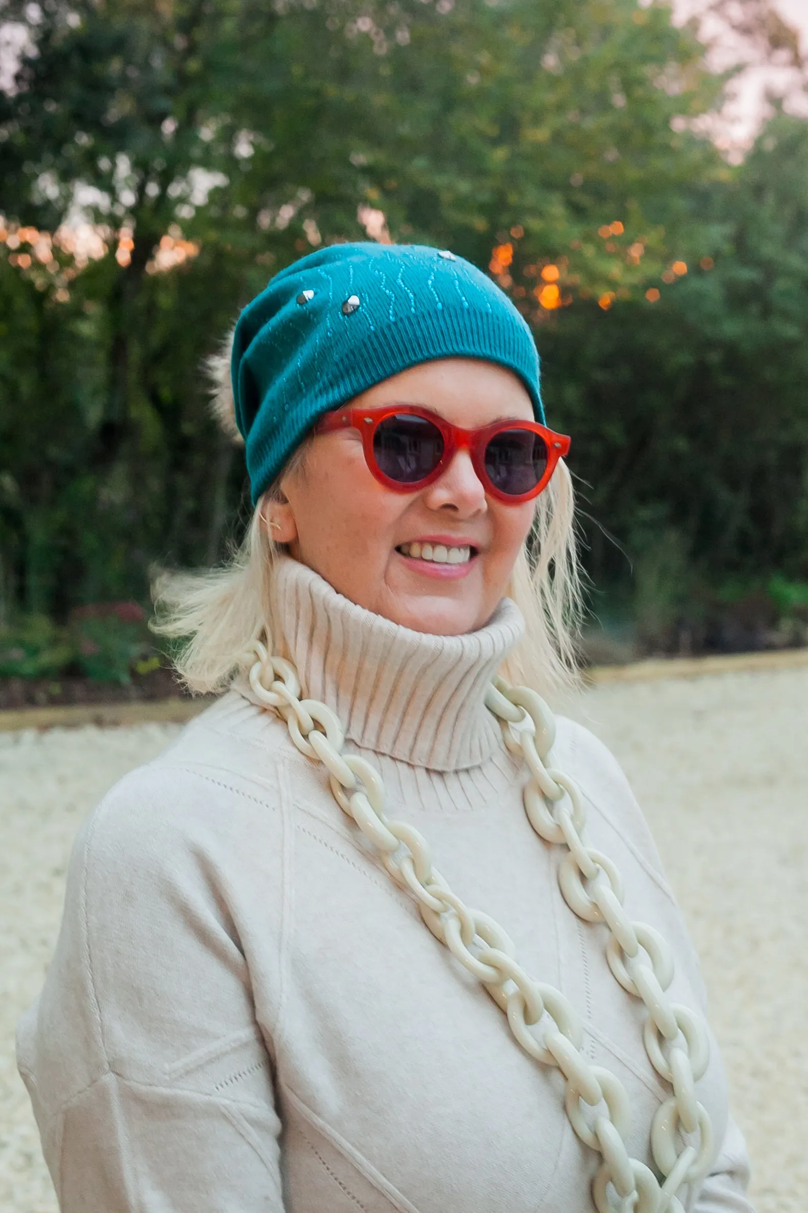 Caroline Sequin Sparkle Faux PomPom Hat - HL20-F18