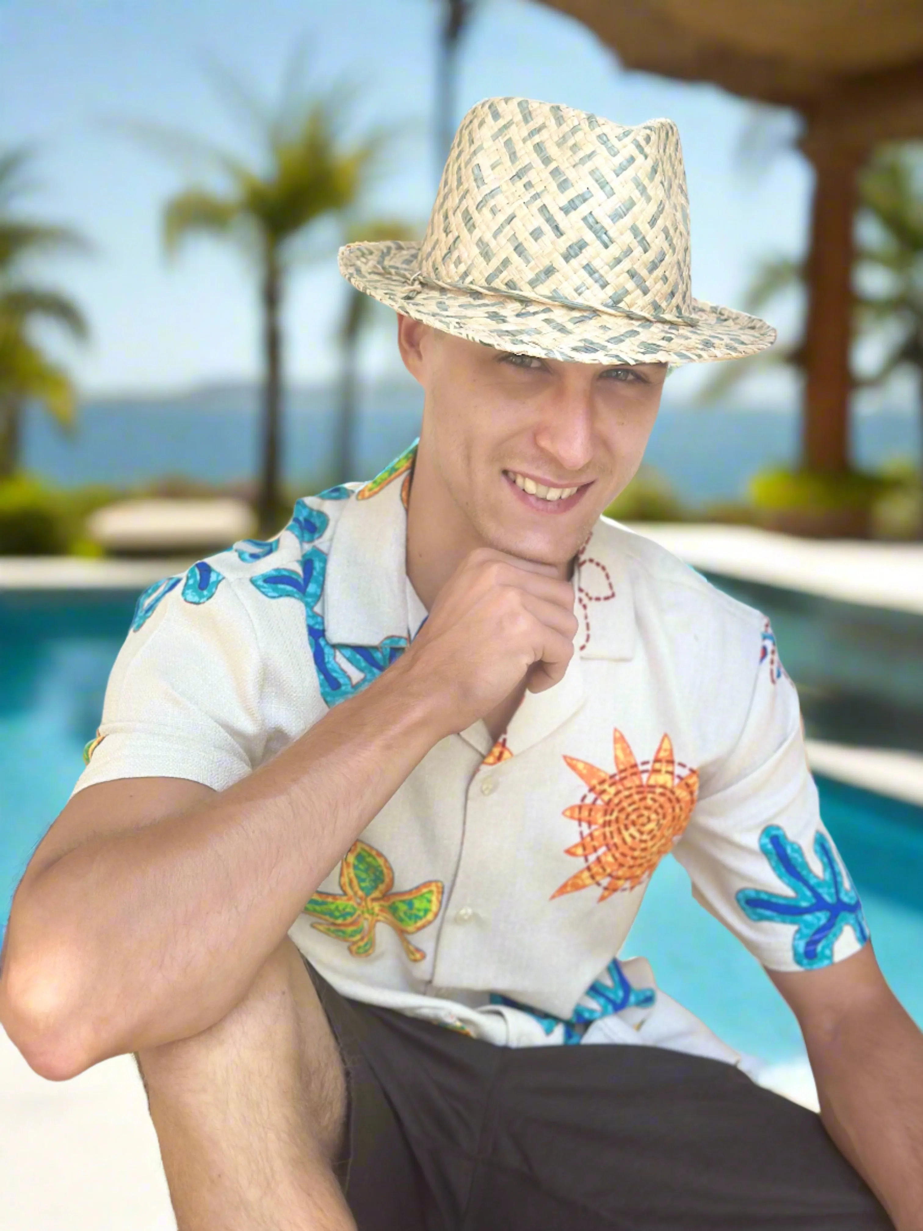 Charlie - Unisex Fedora Woven Straw Sun Hats