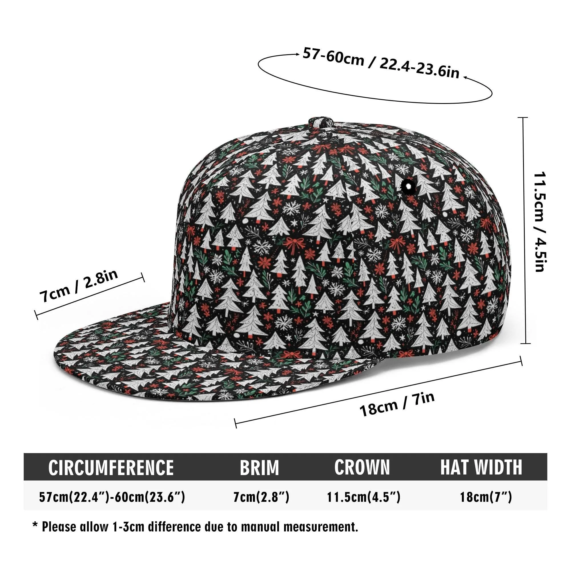 Christmas Tree Unisex Classic Snapbacks