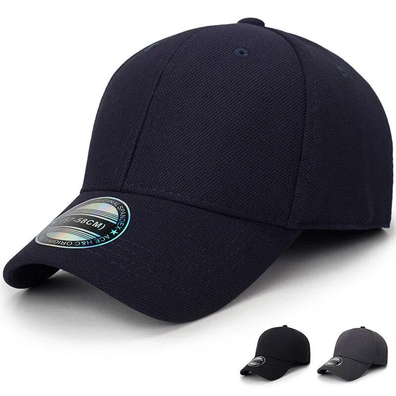 COKK Baseball Cap Men Snapback Hats Caps Men Fitted Closed Full Cap Women Gorras Bone Male Trucker Hat Casquette Outdoor Black