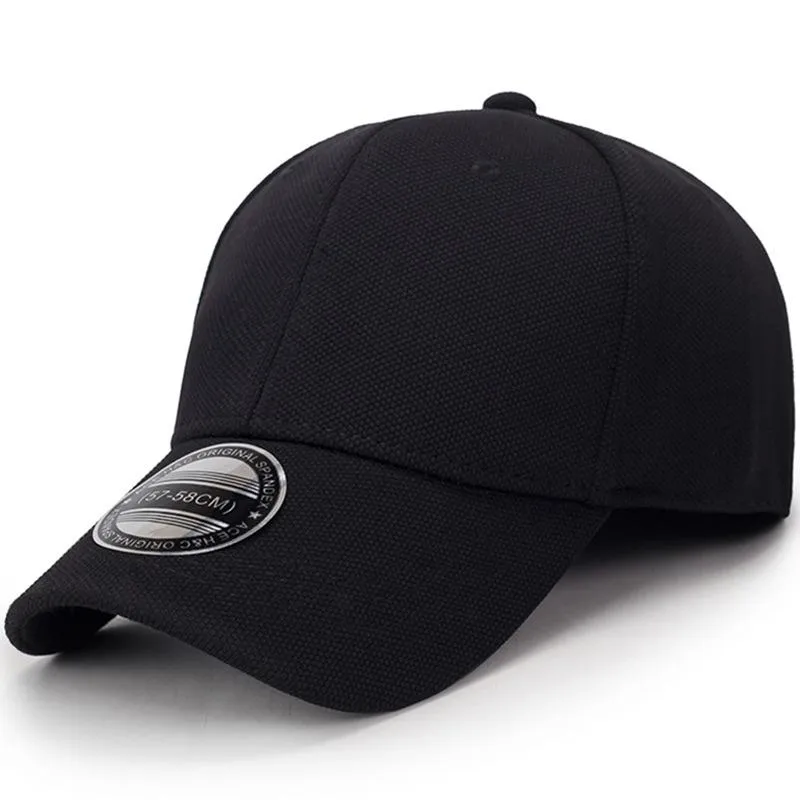 COKK Baseball Cap Men Snapback Hats Caps Men Fitted Closed Full Cap Women Gorras Bone Male Trucker Hat Casquette Outdoor Black