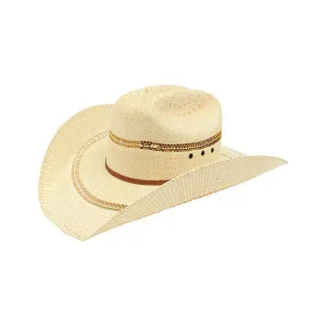 Double S Bangora Two Tone Straw Hat