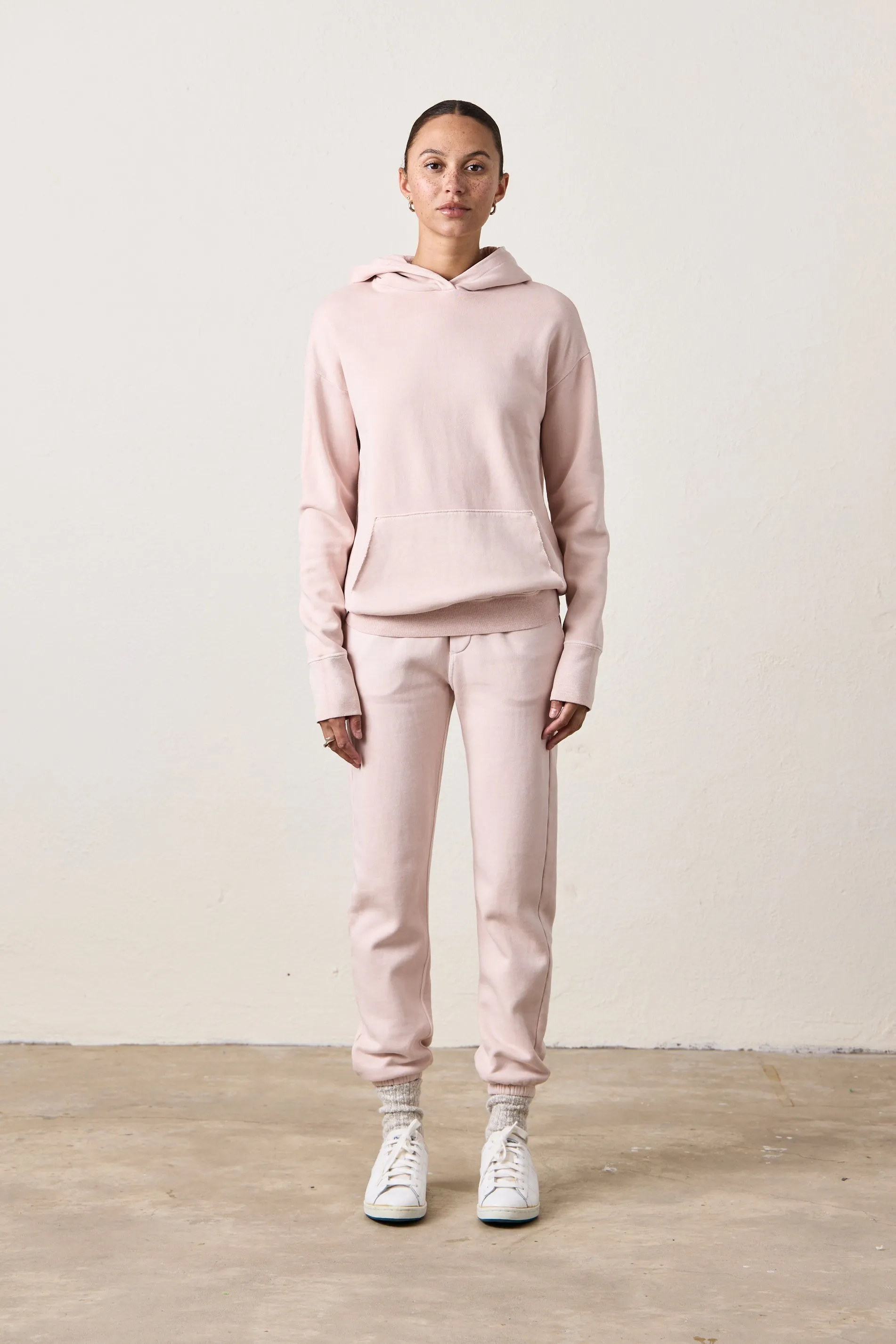 ELLIS FLEECE HOODY / ROSY