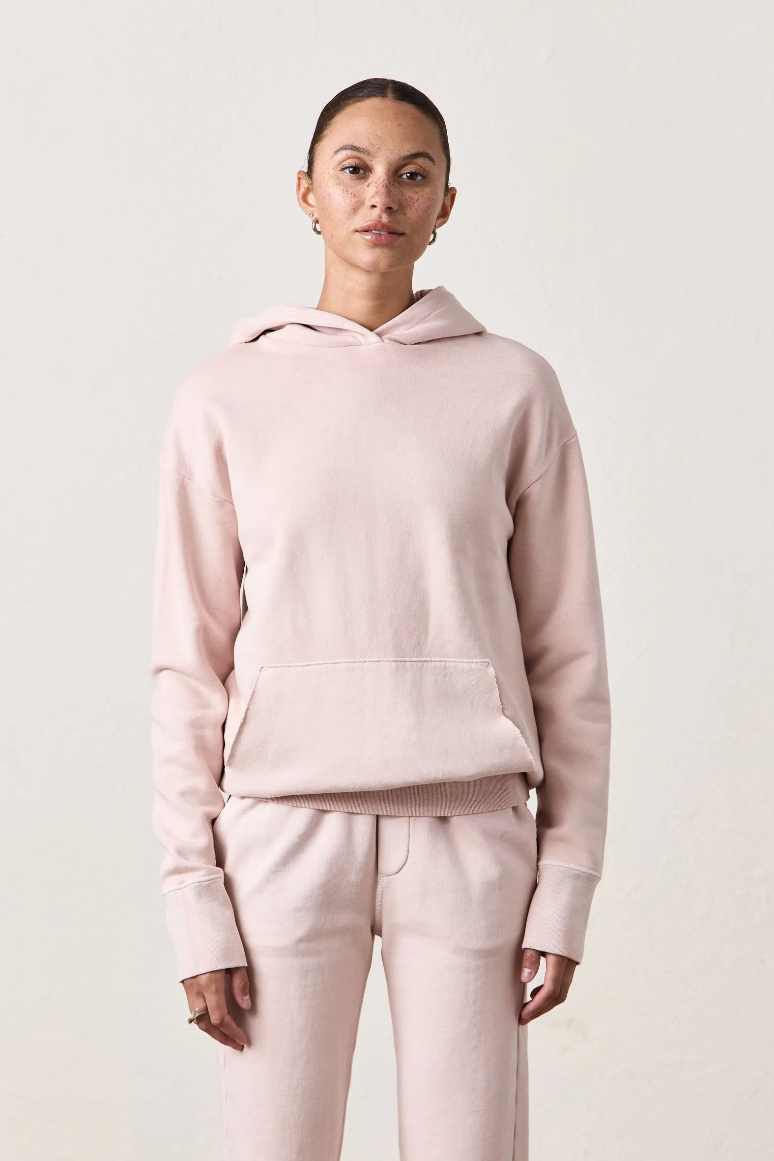 ELLIS FLEECE HOODY / ROSY