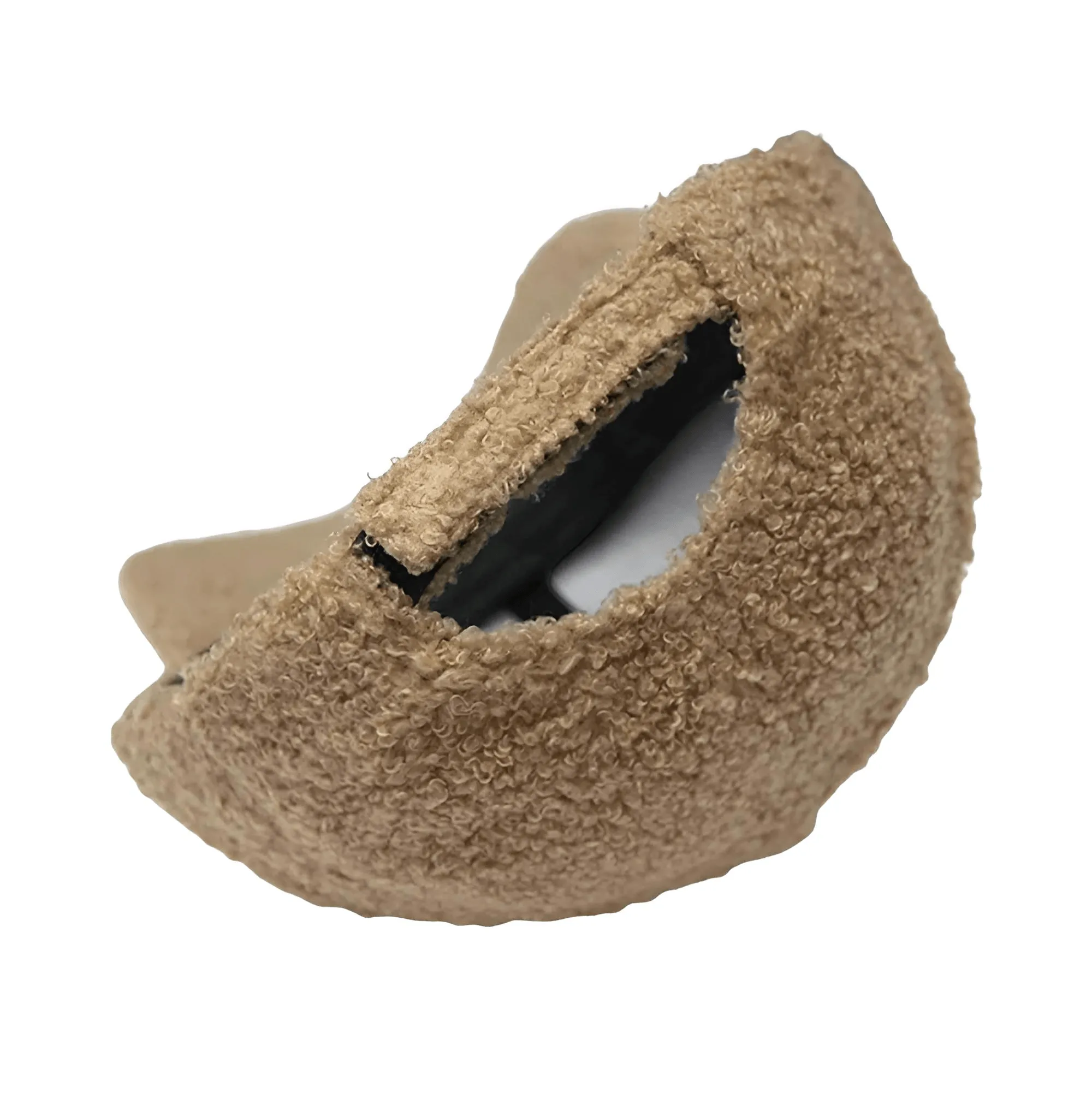 Faux Lambswool Baseball Cap Letter C Snap Back Hats For Women Men