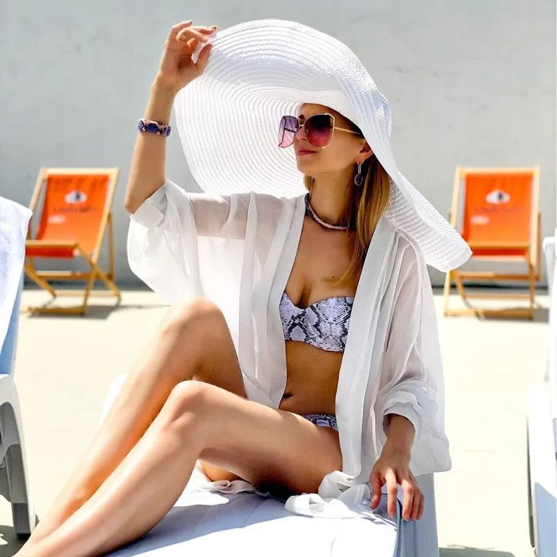 Foldable Women's Oversized Beach Hat