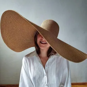 Foldable Women's Oversized Beach Hat