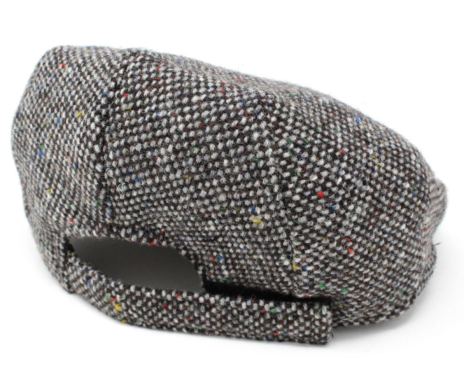 Hanna Children's Tweed Flat Cap | Grey and Brown Salt & Pepper