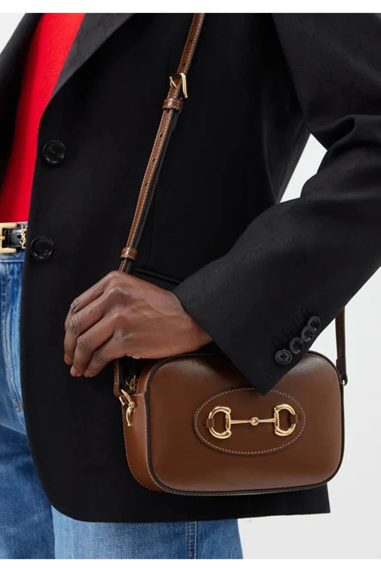 Horsebit 1955 Small Leather Shoulder Bag