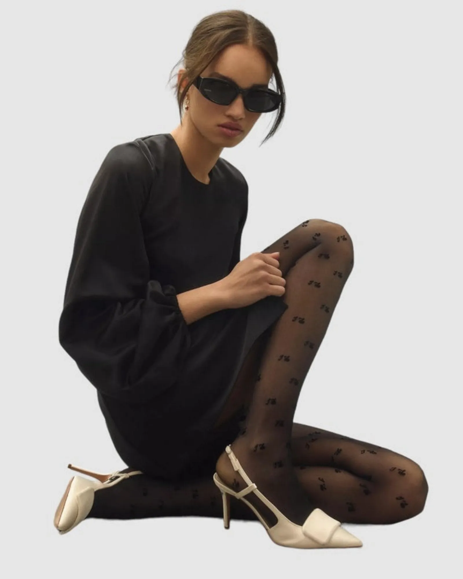 I DO  Velvet  Flocking Tights