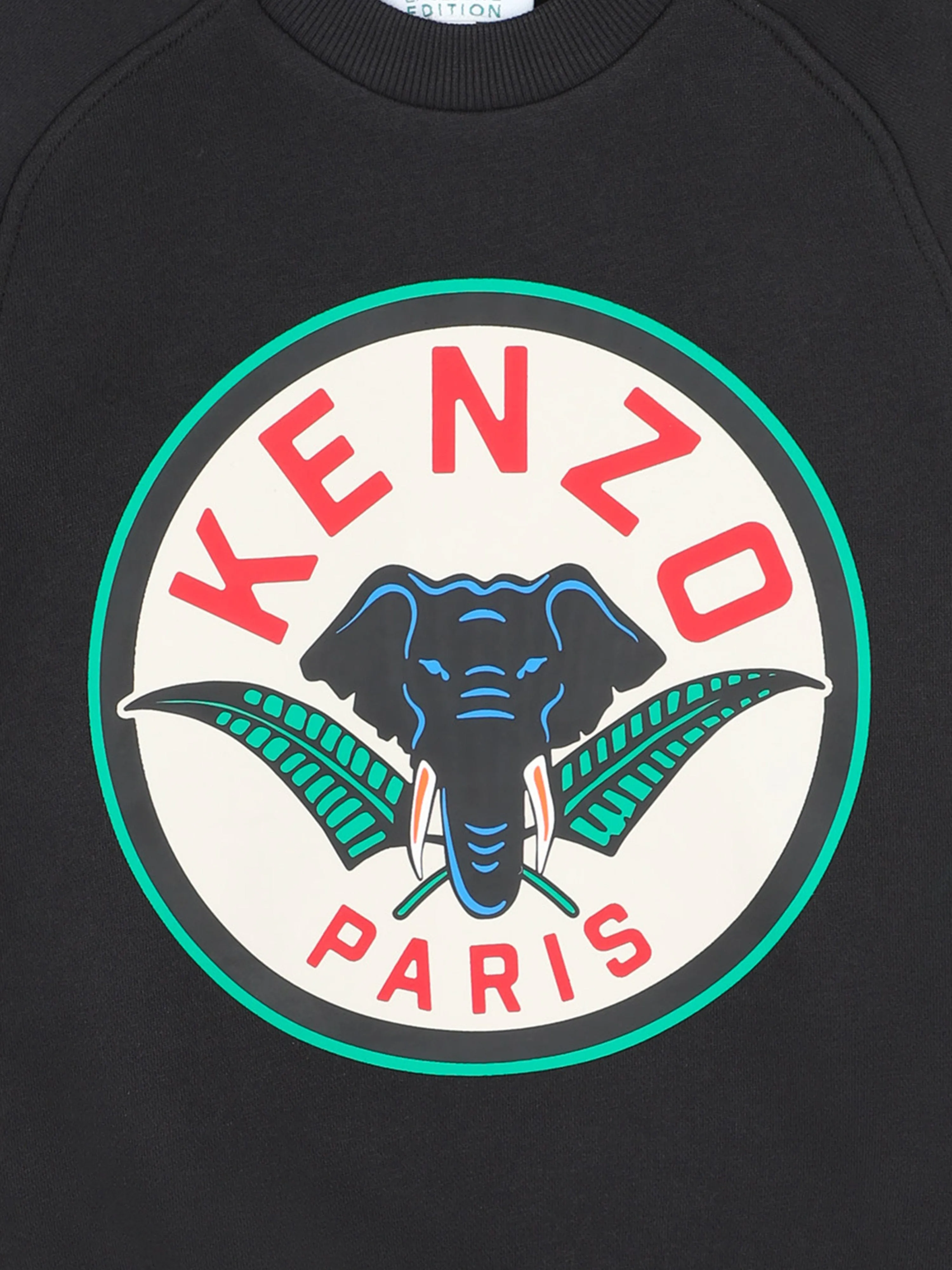 KENZO Boys Elephant Logo Sweatshirt in Grey
