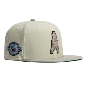 New Era  Chrome Houston Oilers 50th Anniversary 59FIFTY Fitted Hat