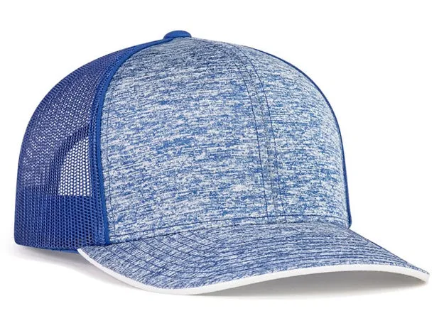Pacific Headwear Pro Model Aggressive Heather Trucker Adj. 106C