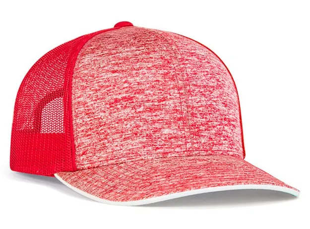 Pacific Headwear Pro Model Aggressive Heather Trucker Adj. 106C