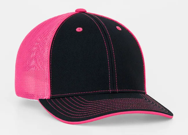 Pacific Headwear Trucker Mesh Solid and Two Colors 404M