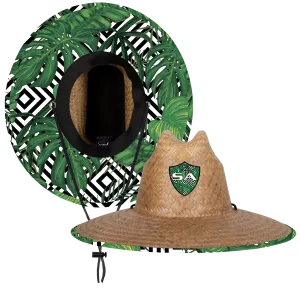 Palms Under Brim Straw Hat | Palms Deco
