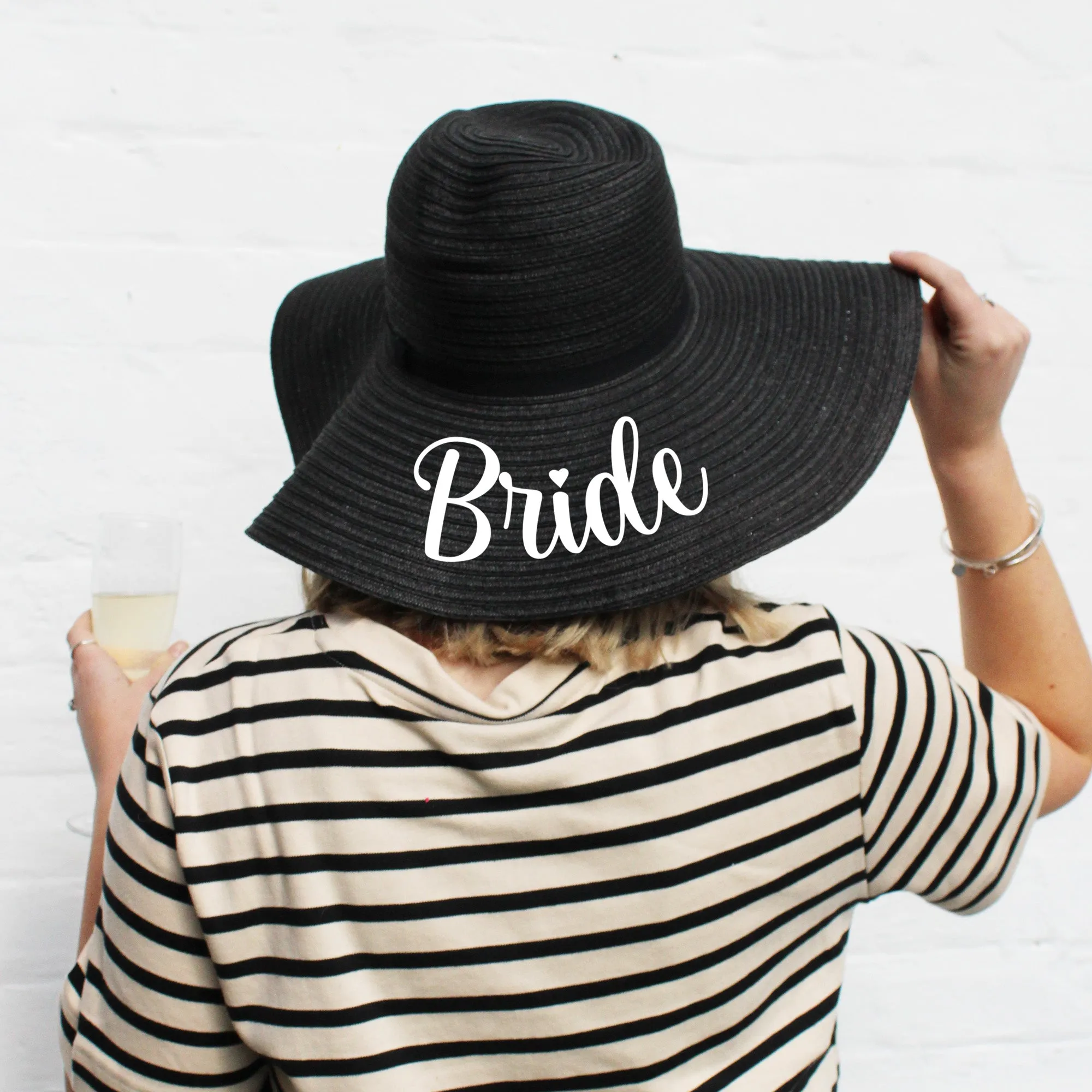 Personalised Mrs Bride Sun Hat