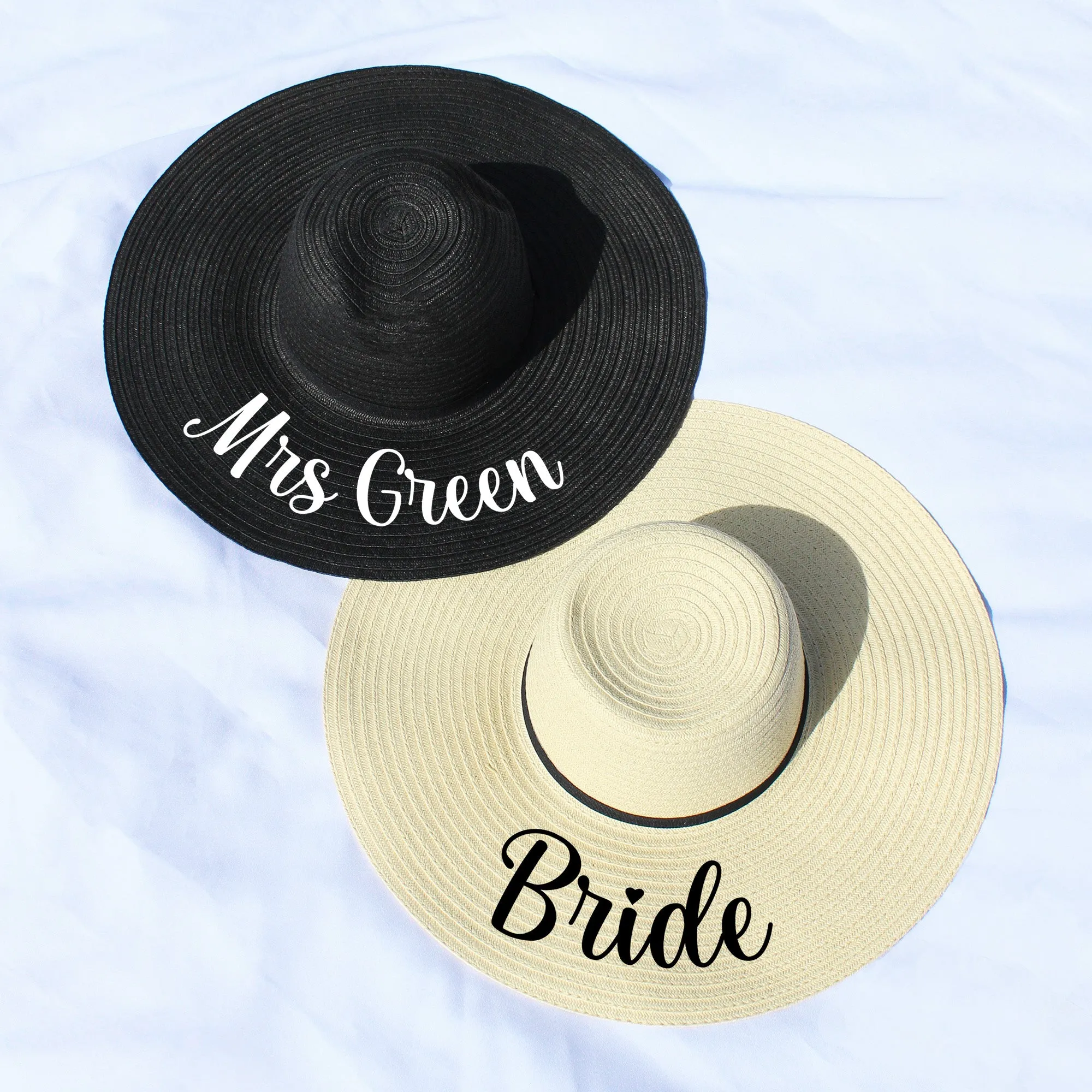 Personalised Mrs Bride Sun Hat
