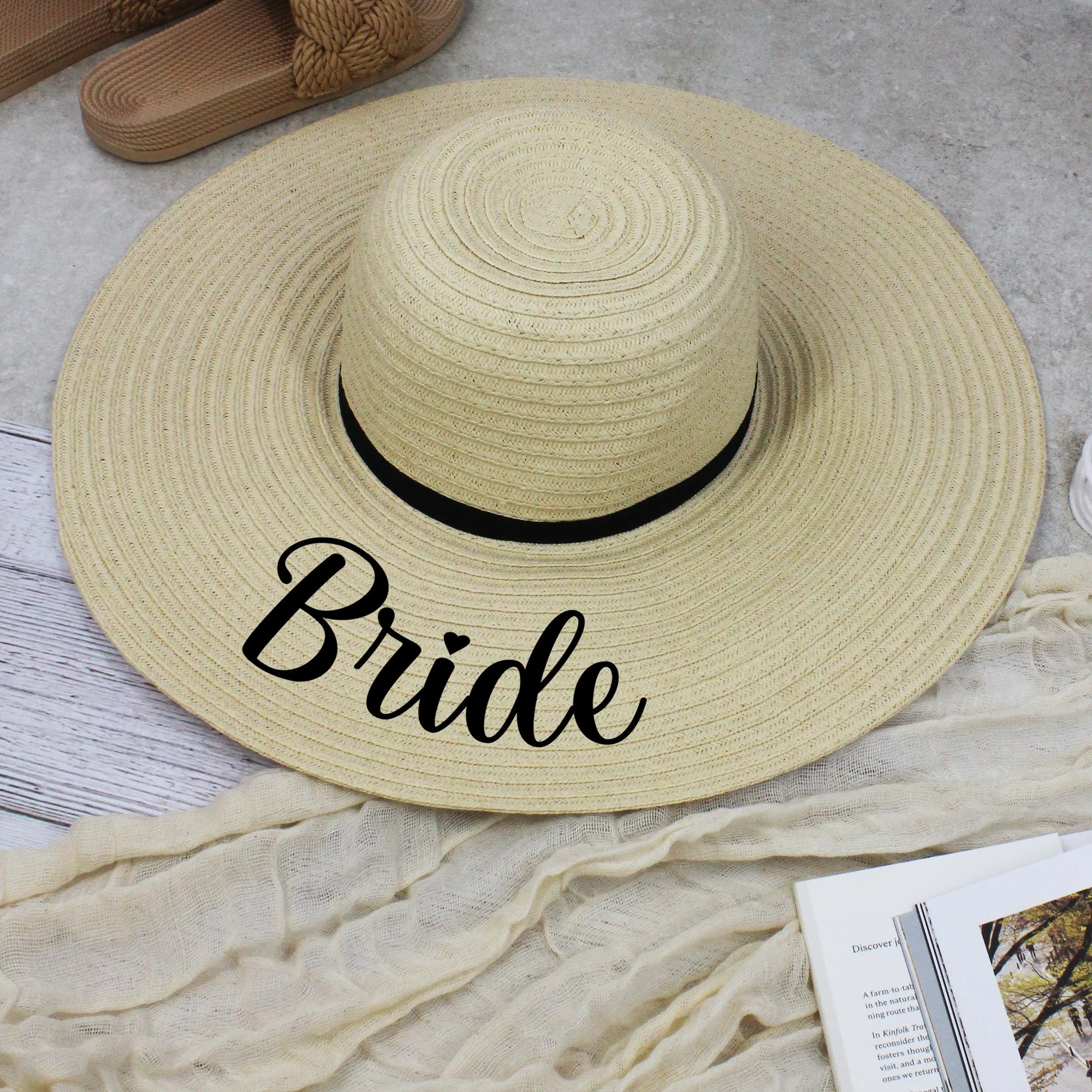 Personalised Mrs Bride Sun Hat