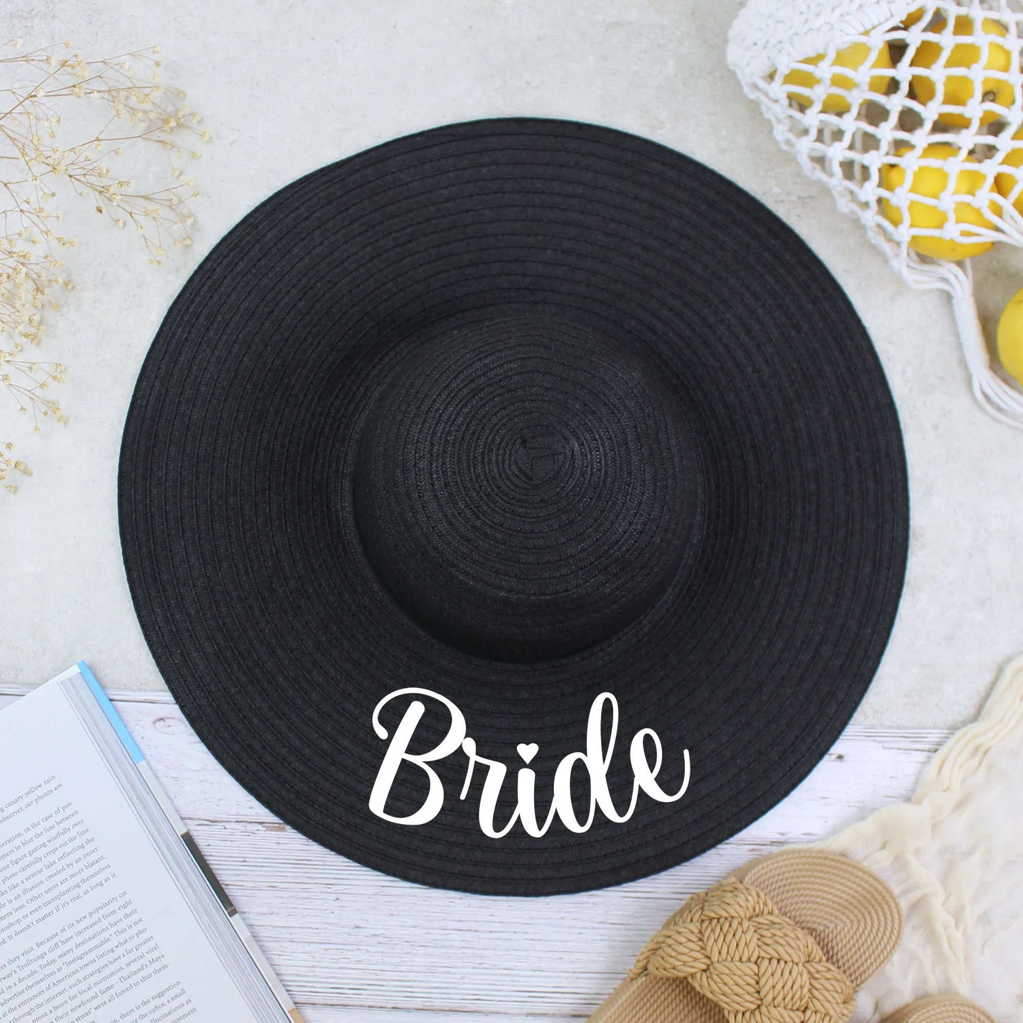 Personalised Mrs Bride Sun Hat