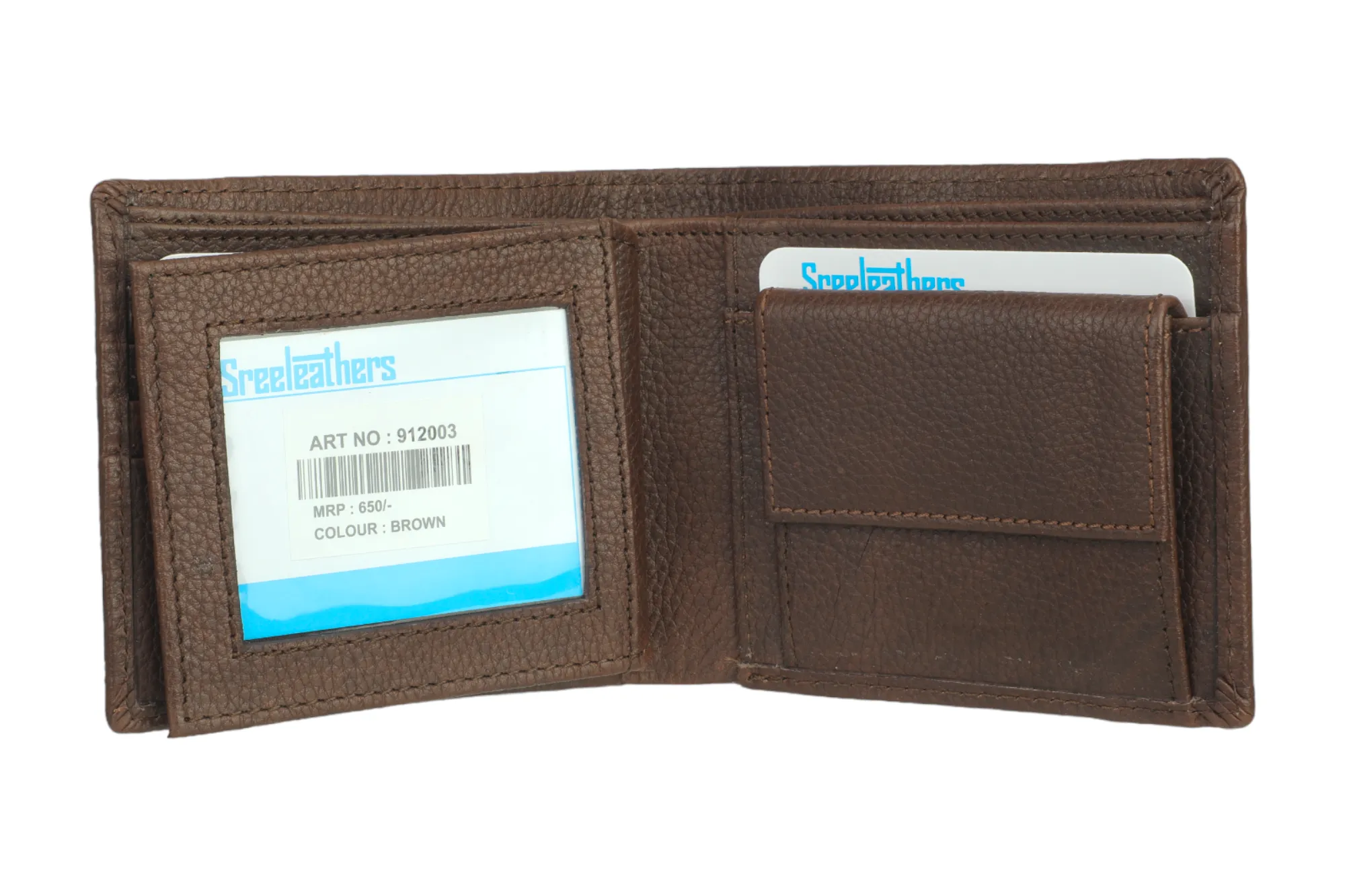 PREMIUM MENS LEATHER WALLET 912003 (BROWN)