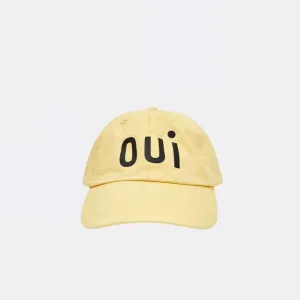 "Oui" Baseball Hat (Butter)