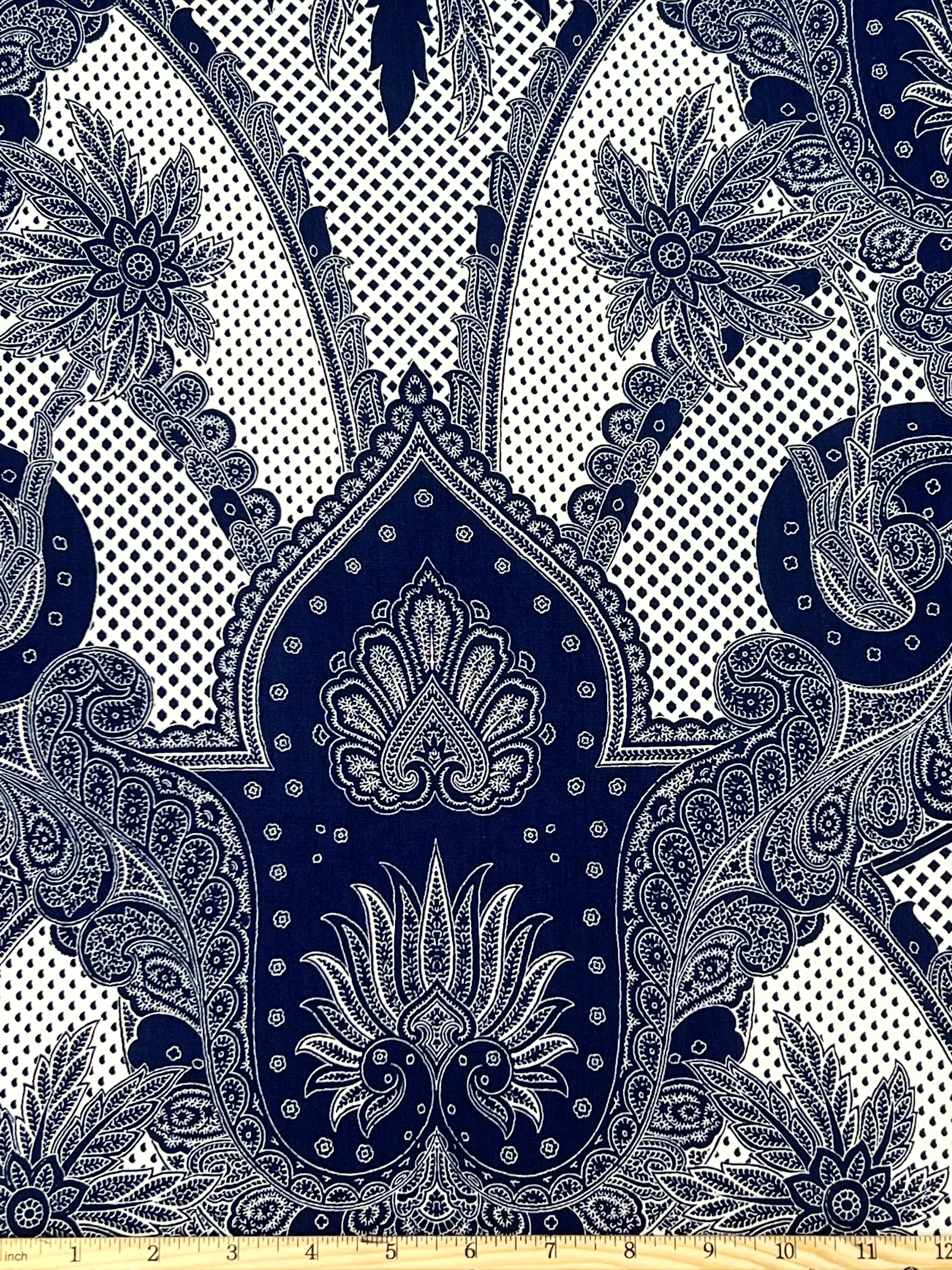 RV-8005W-A DESIGNER BANDANA PRINT ECOVERO CHALLIS. THE KOOPLES. ITALY