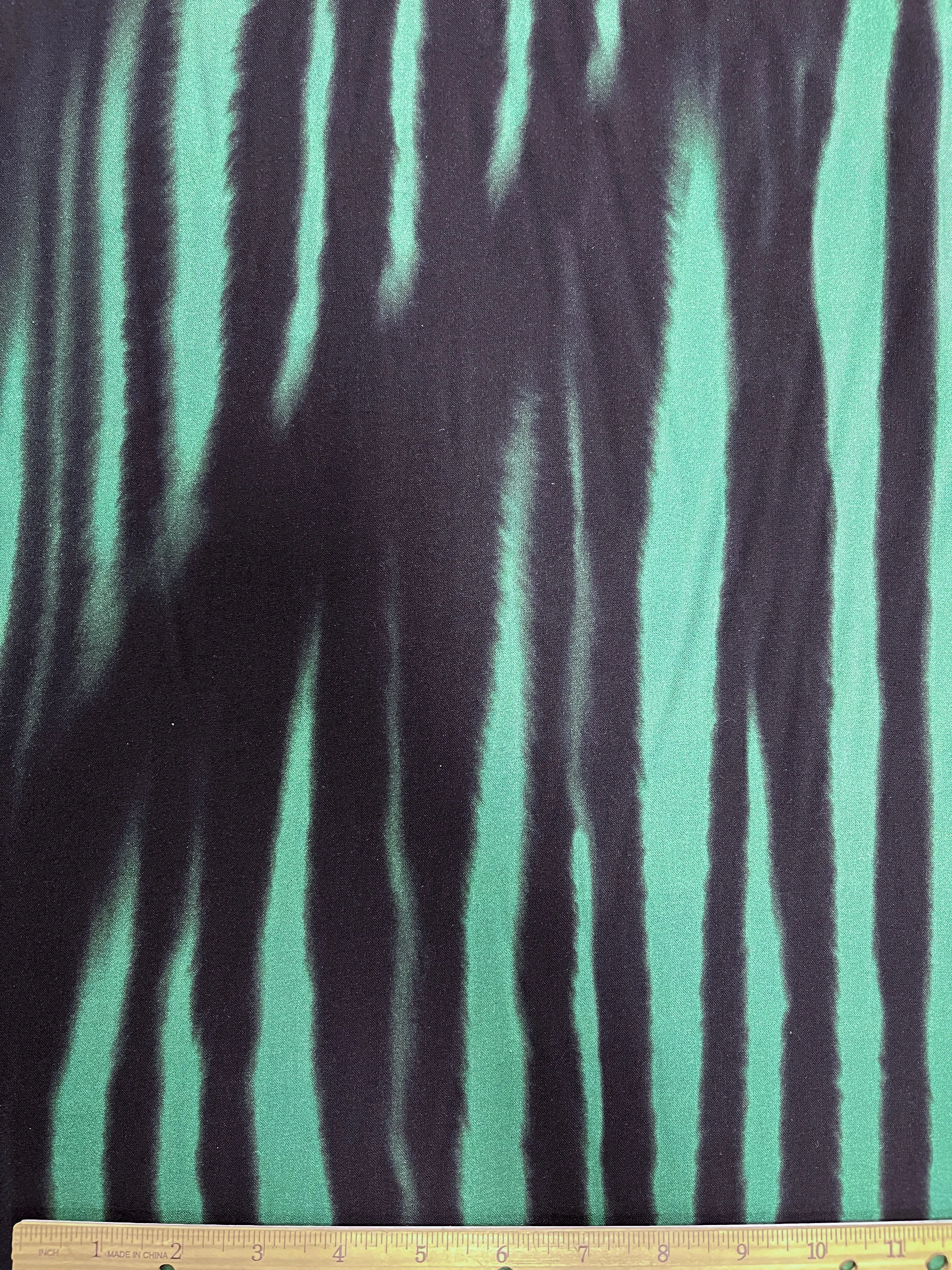 RV-8006W DESIGNER WATERCOLOR STIPE PRINT VISCOSE CHALLIS. THE KOOPLES. ITALY