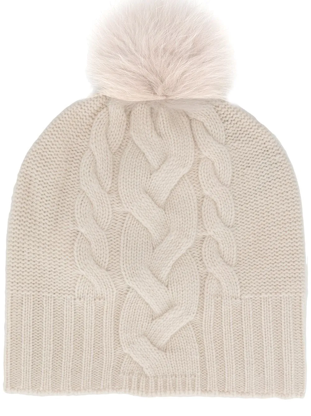 'S Max Mara Cable-knit print beanie