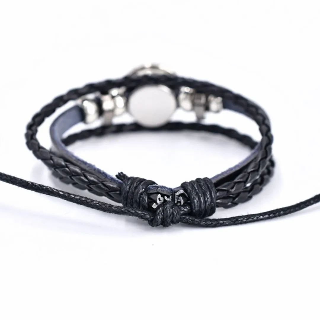 Sharingan Leather Bracelet | Anime Jewelry | Adjustable Bracelet [Multi-Layer]