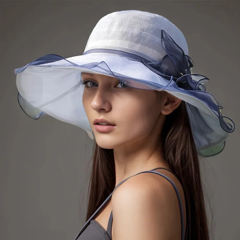 Silk UV Protection Travel Sun Women's 2024 New Summe Sun Hat