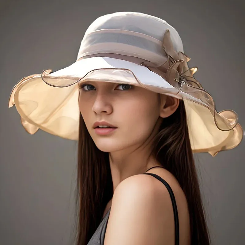 Silk UV Protection Travel Sun Women's 2024 New Summe Sun Hat