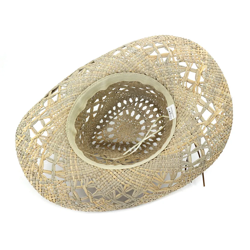 Straw Cowboy Hats Men's and Women's Denim Hat Straw Hat Sun Protection Sun Hat