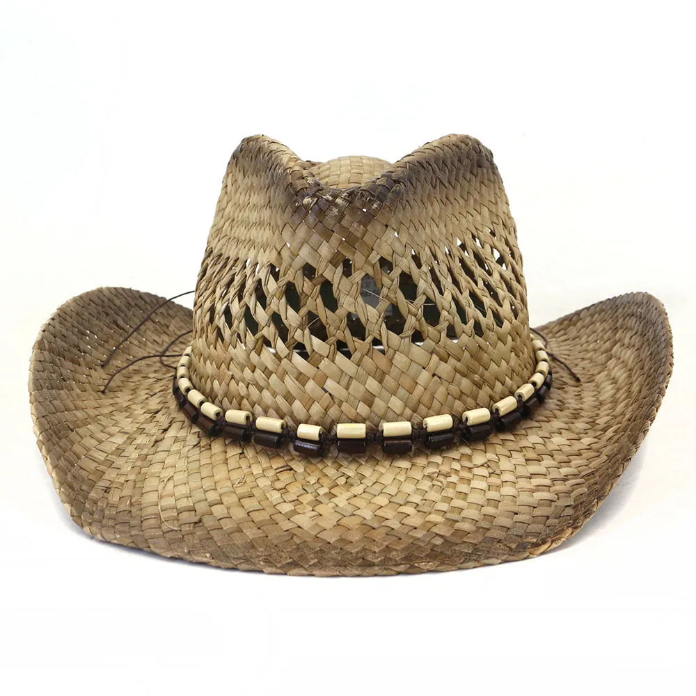 Straw Cowboy Hats Spring/Summer Travel Sun Protection Sun Hat Woven Straw Hat