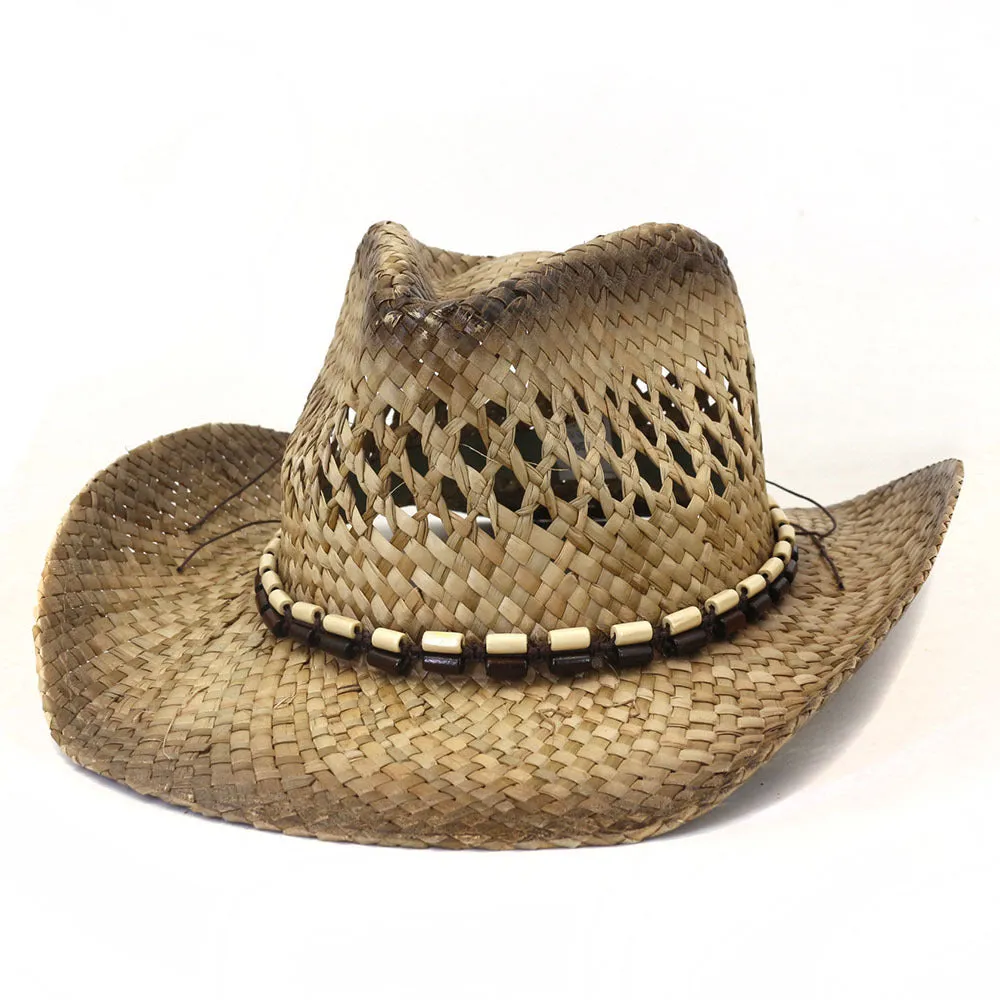 Straw Cowboy Hats Spring/Summer Travel Sun Protection Sun Hat Woven Straw Hat