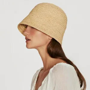 Sun Straw Bucket Hats - Foldable Beach Hats for Summer - Ladies Vacation Hat
