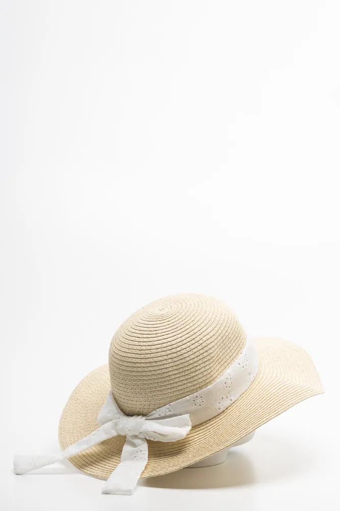 Sunhat Ribbon white